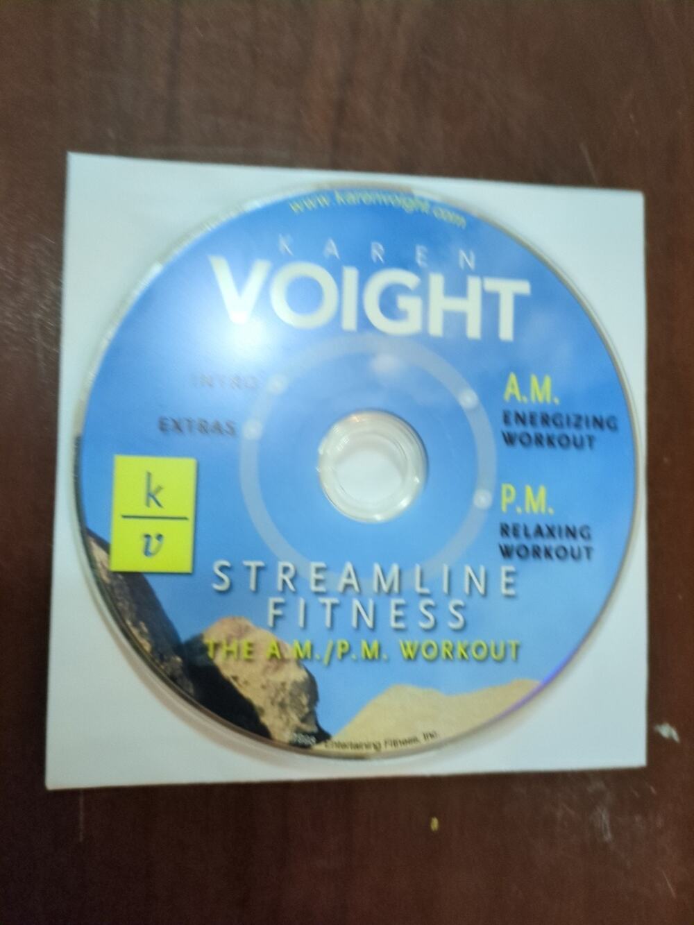 Karen Voight: Streamline Fitness Am Pm Workout DVD disc only